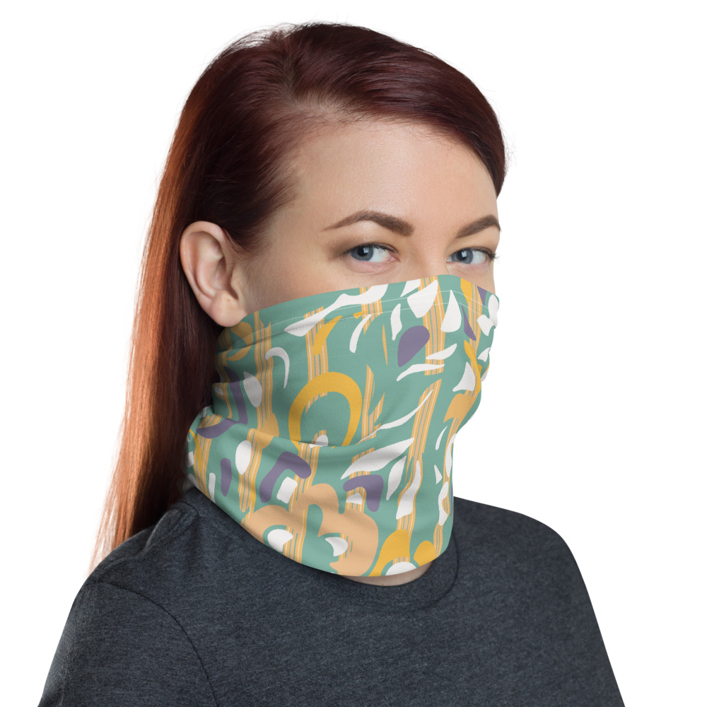 Protector - Face Scarf / Headband - Yel/Grn/Purp • Her Expressions