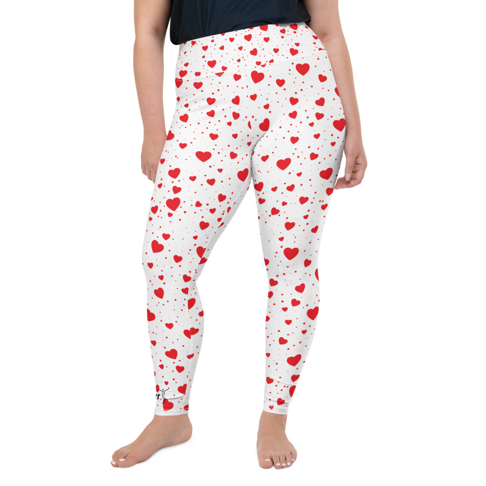 Mother - Plus Size Leggings - Hearts • Her Expressions